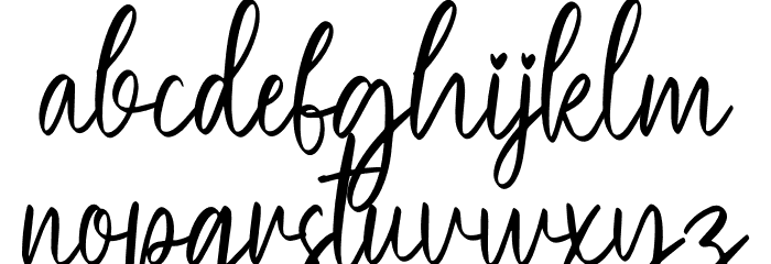 Hello Brother Font LOWERCASE