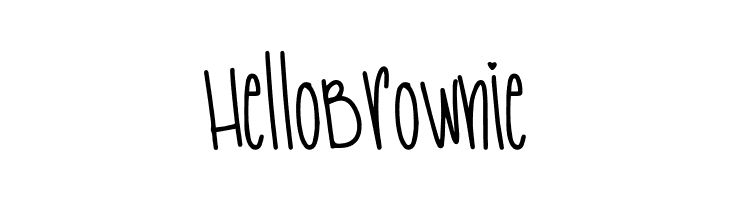 Hello Brownie  नि: शुल्क फ़ॉन्ट्स डाउनलोड