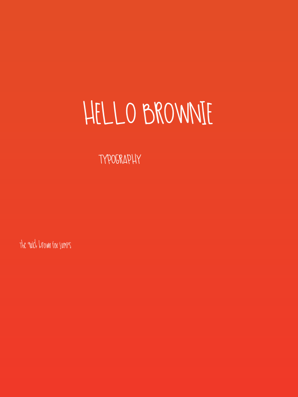 Hello Brownie Poster