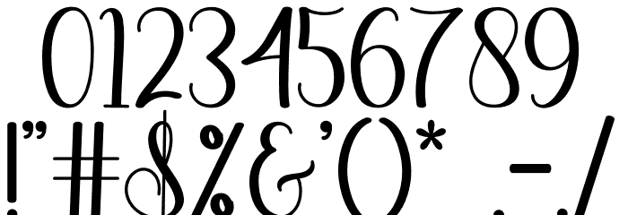 Hello Bucin Font OTHER CHARS
