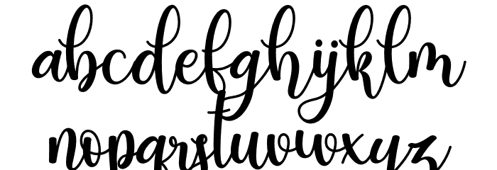 Hello Bucin Font LOWERCASE