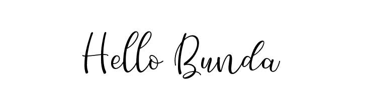 Hello Bunda Font