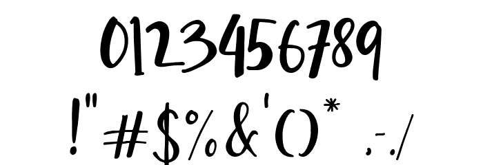 Hello Bunny Demo Font OTHER CHARS