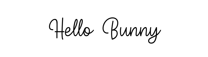Hello Bunny  नि: शुल्क फ़ॉन्ट्स डाउनलोड