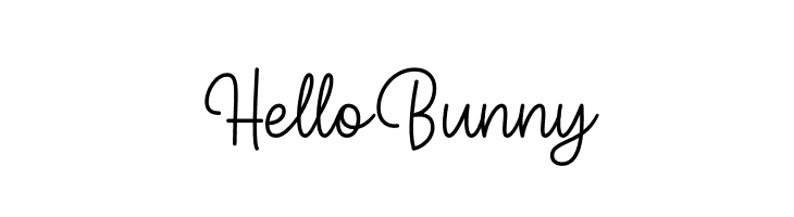Hello Bunny  免费字体下载