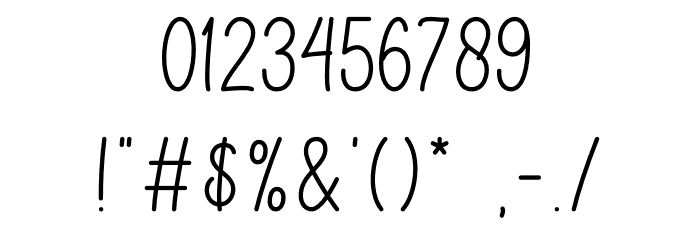 Hello Bunny Font OTHER CHARS