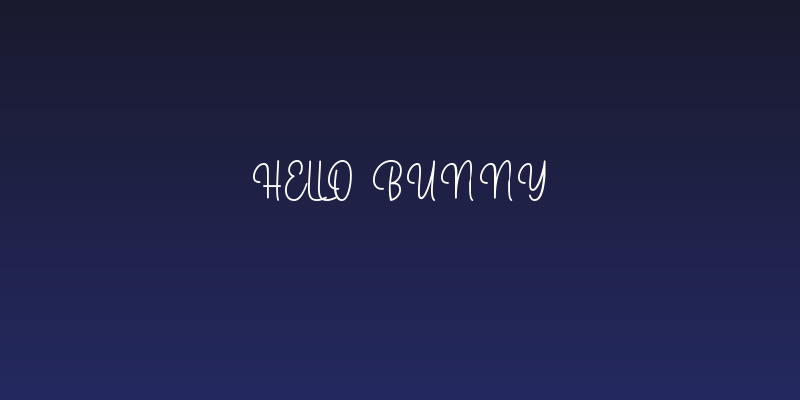 Hello Bunny Social Header