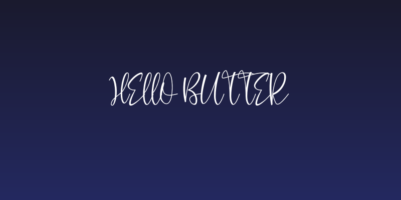 Hello Butter Social Header