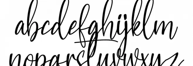 Hello Butter Font LOWERCASE