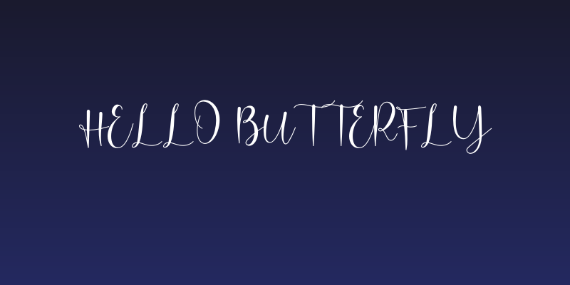 Hello Butterfly Social Header