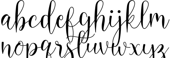 Hello Butterfly Font LOWERCASE
