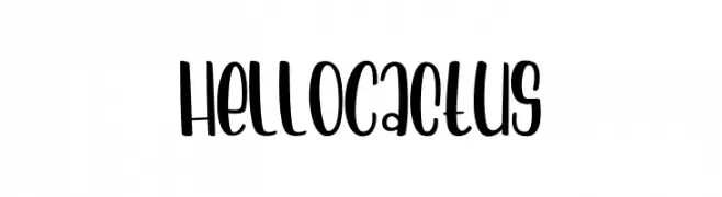Hello Cactus  Frei Schriftart Herunterladen