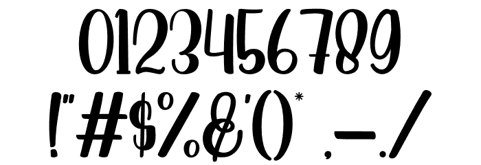 Hello Cactus Font OTHER CHARS