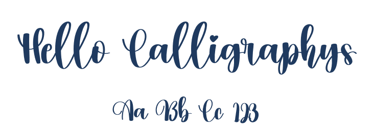 Hello Calligraphys Font Preview
