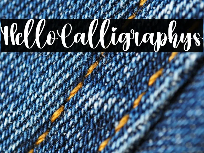 Hello Calligraphys Example 2
