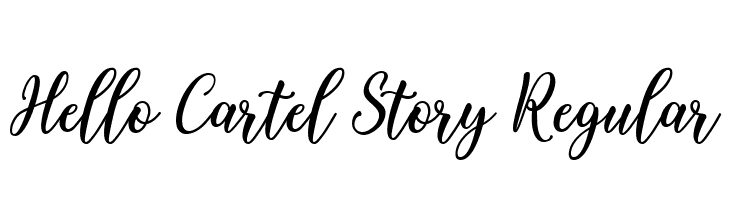 Hello Cartel Story Regular  नि: शुल्क फ़ॉन्ट्स डाउनलोड