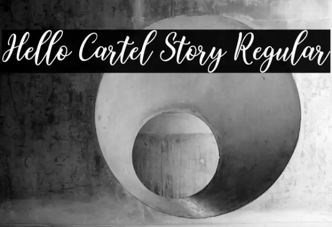 Hello Cartel Story Regular Font examples