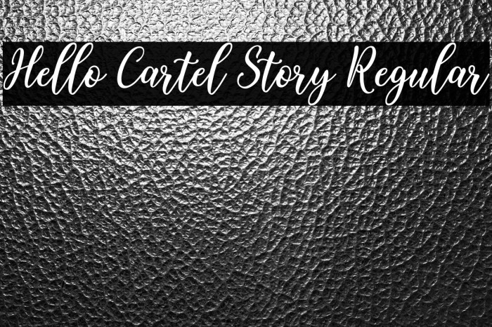 Hello Cartel Story Regular Example 2