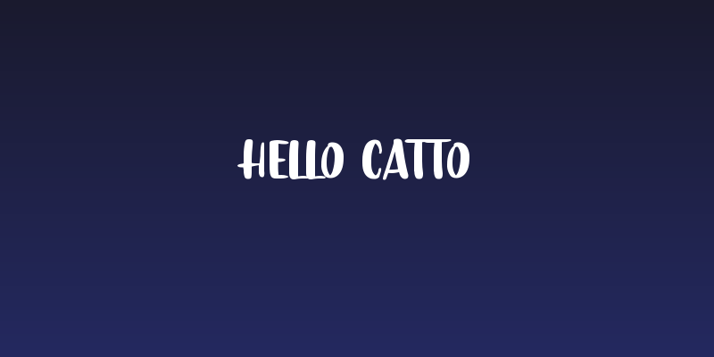 Hello Catto Social Header