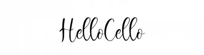 Hello Cello  Frei Schriftart Herunterladen
