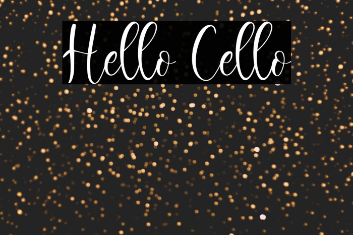 Hello Cello Example 1