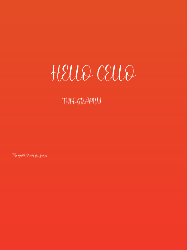Hello Cello Poster