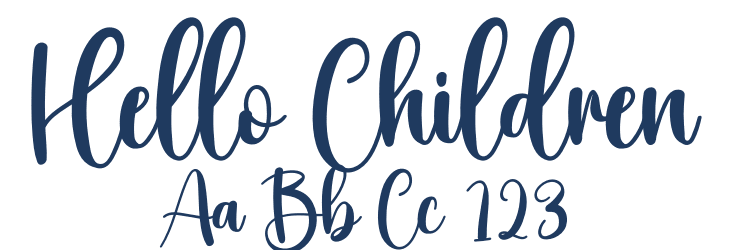 Hello Children Font Preview