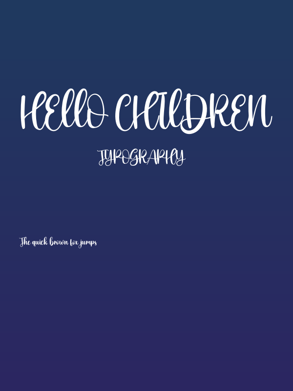 Hello Children Poster