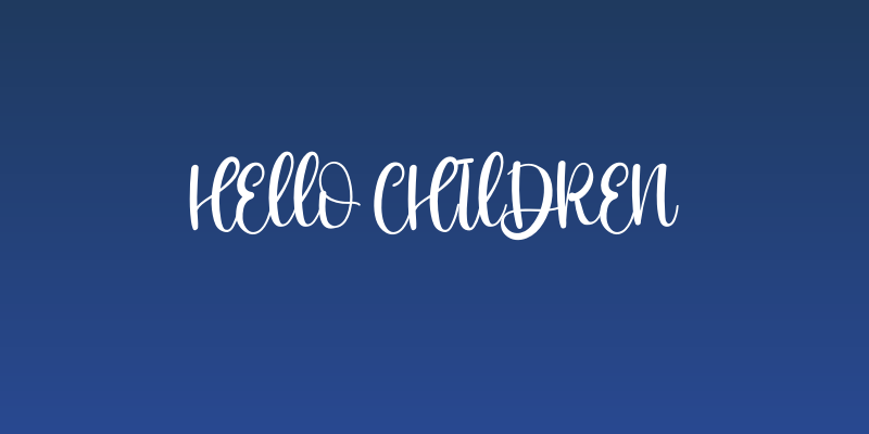 Hello Children Social Header