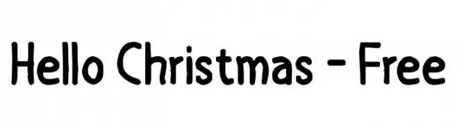 Hello Christmas - Free  Fuentes Gratis Descargar