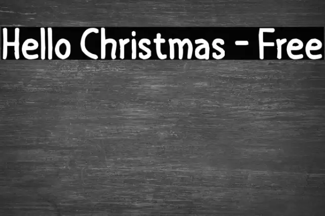 Hello Christmas - Free Font examples