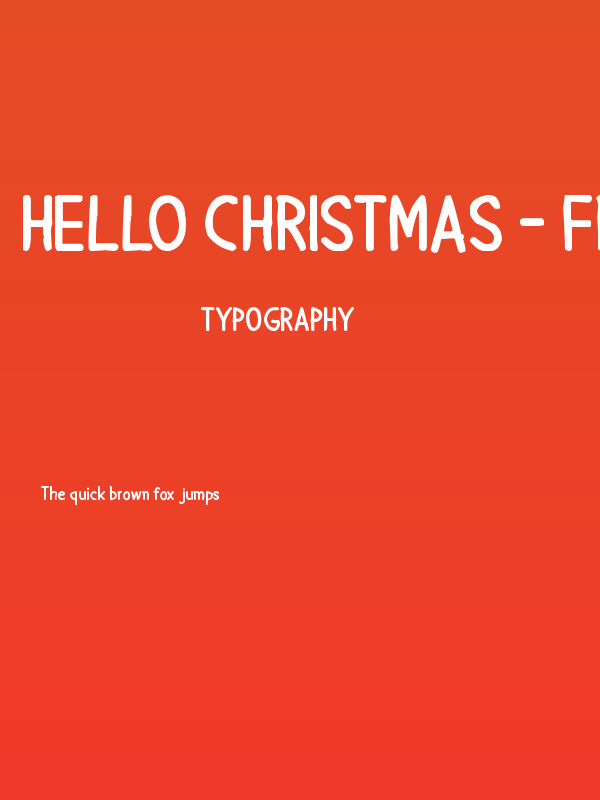 Hello Christmas - Free Poster