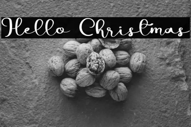 Hello Christmas Font examples