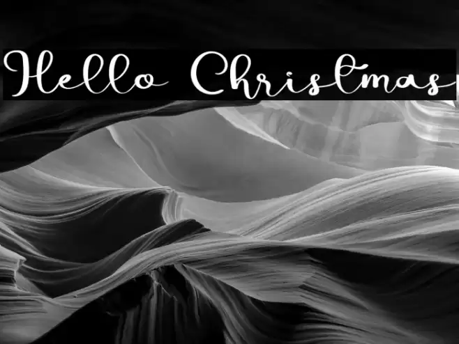 Hello Christmas Font examples