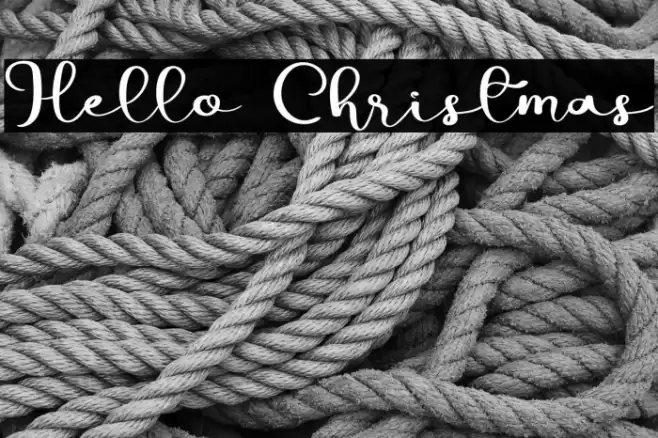 Hello Christmas Font examples