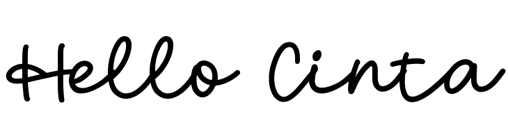 Hello Cinta  Free Fonts Download