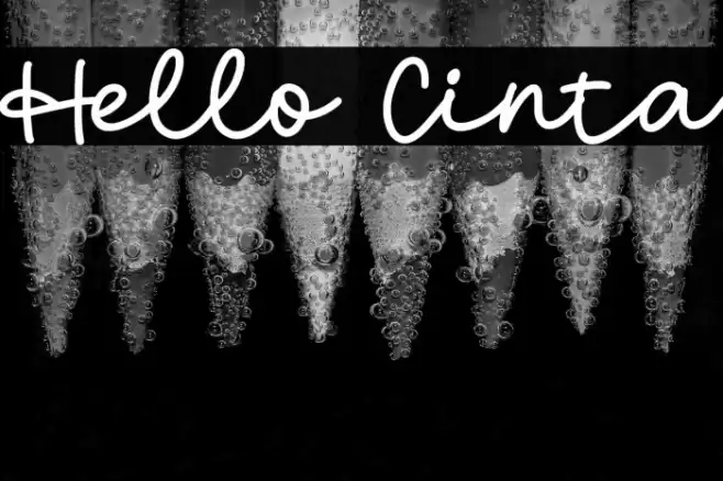 Hello Cinta Font examples