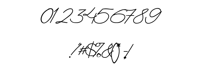 Hello Cole Font OTHER CHARS