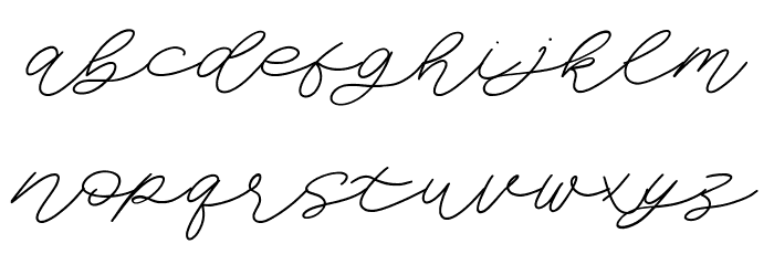 Hello Cole Font LOWERCASE