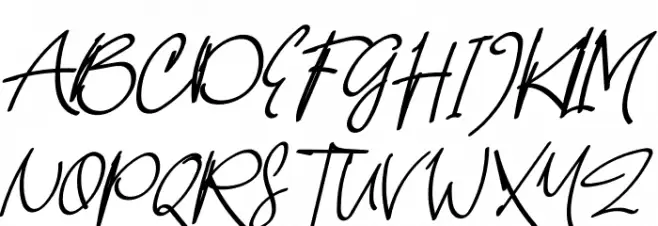 Hello Colly Schriftart Groß