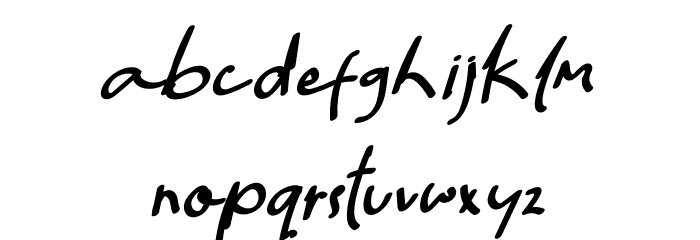 Hello Colly Font LOWERCASE