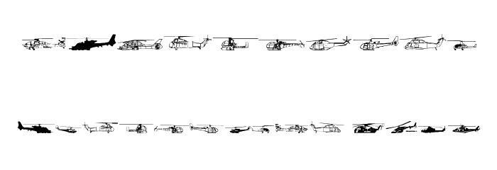 Hello Copters 2 Font OTHER CHARS
