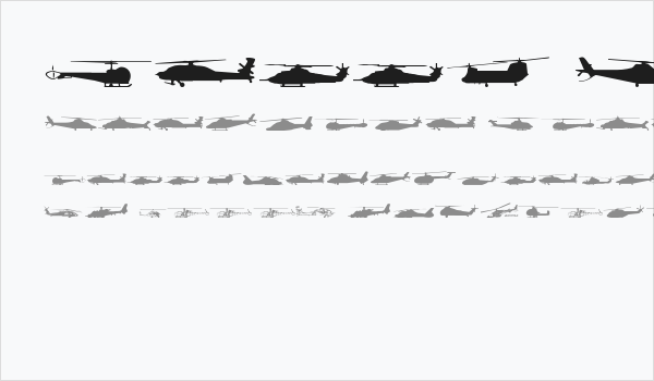 Hello Copters Solid Business Card