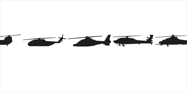 Hello Copters Solid Logo