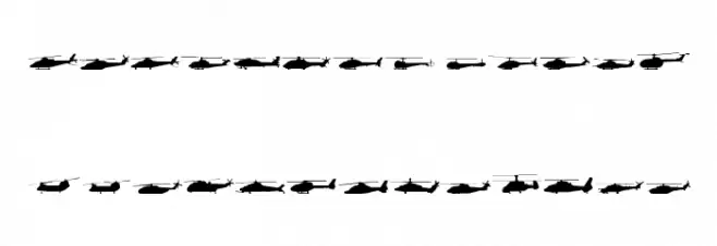 Hello Copters Solid Polices MINUSCULES