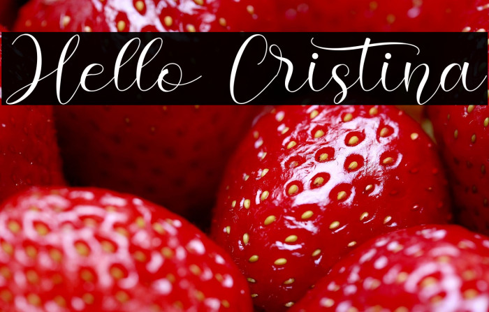 Hello Cristina Example 1