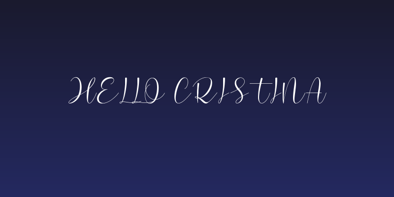 Hello Cristina Social Header