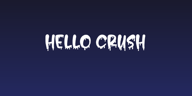 Hello Crush Social Header