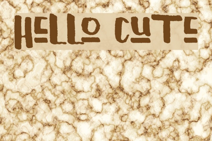 Hello Cute Font examples