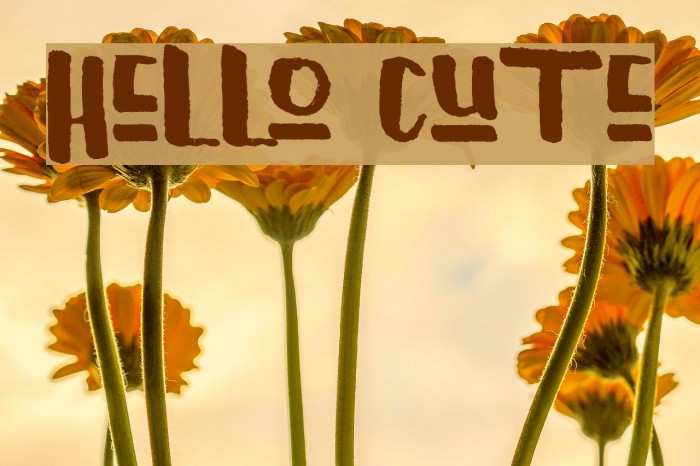 Hello Cute Font examples